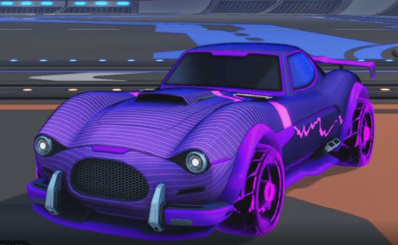 Rocket league Mamba Purple design with Troika:Roasted,Future Shock