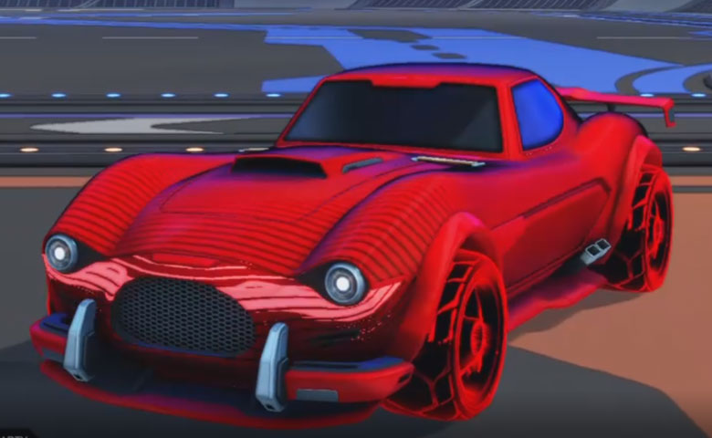 Rocket league Mamba Crimson design with Troika:Roasted,Future Shock