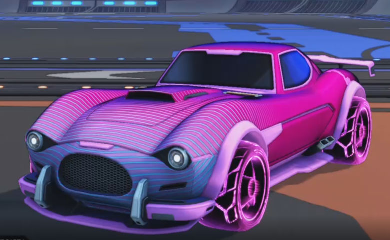 Rocket league Mamba Pink design with Troika:Roasted,Future Shock