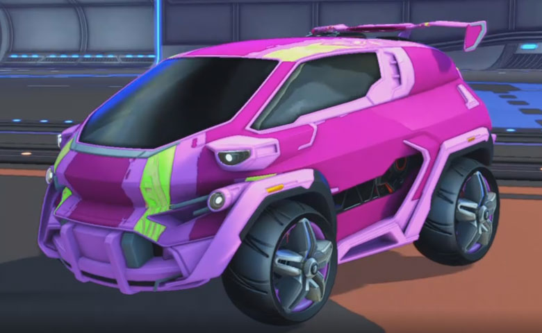 Rocket league Nomad GXT Pink design with E-Zeke,Flame-Lane