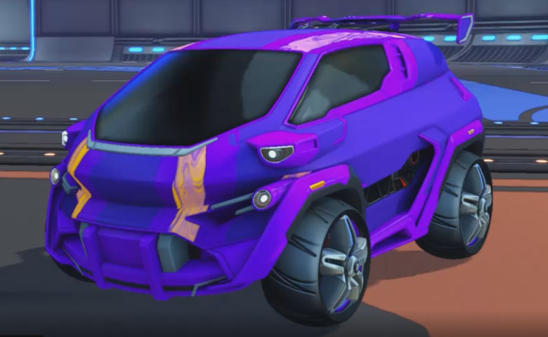 Rocket league Nomad GXT Purple design with E-Zeke,Flame-Lane