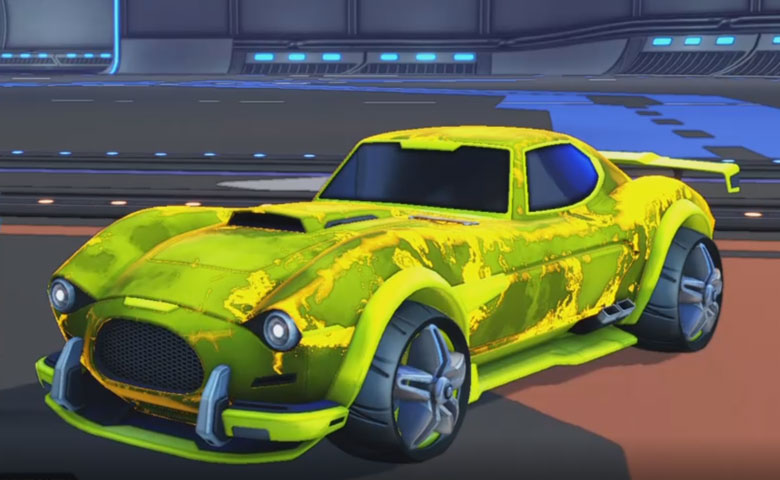 Rocket league Mamba Saffron design with E-Zeke,Fire God