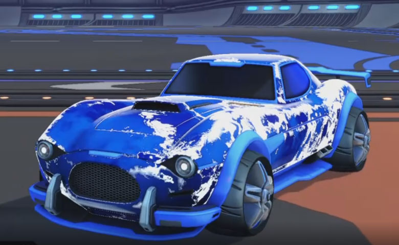 Rocket league Mamba Cobalt design with E-Zeke,Fire God