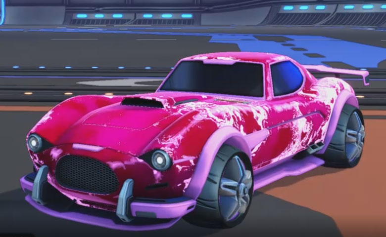 Rocket league Mamba Pink design with E-Zeke,Fire God