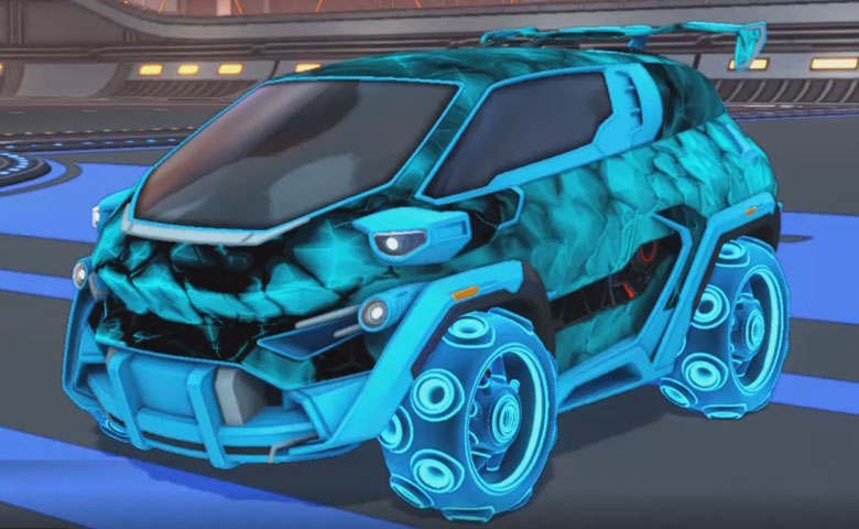 Rocket league Nomad GXT Sky Blue design with Pulpo:Infinite,Chameleon