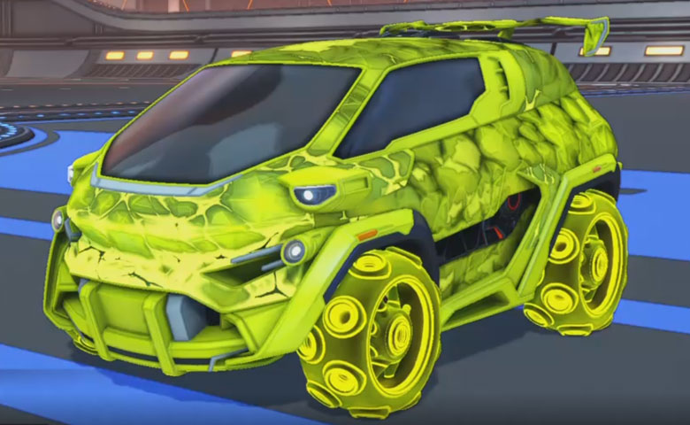 Rocket league Nomad GXT Saffron design with Pulpo:Infinite,Chameleon