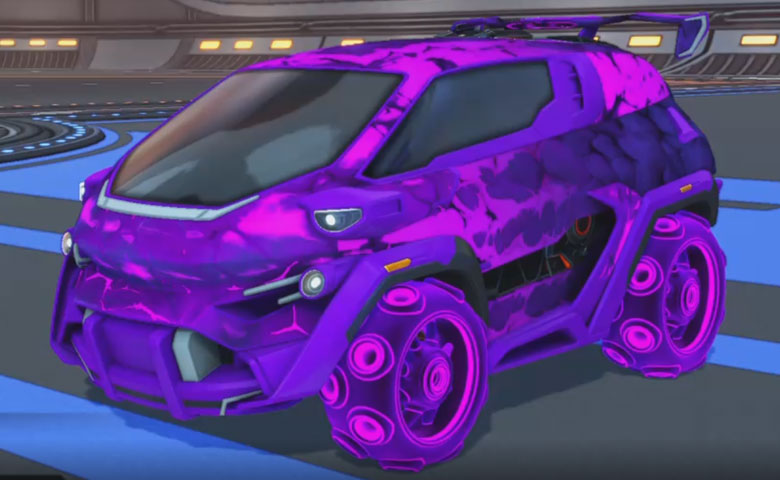 Rocket league Nomad GXT Purple design with Pulpo:Infinite,Chameleon