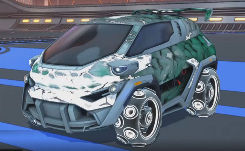 Rocket league Nomad GXT Grey design with Pulpo:Infinite,Chameleon