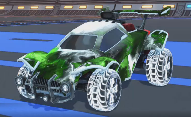 Rocket league Octane Titanium White design with Rival:Infinite,Interstellar