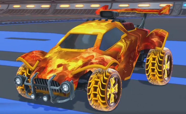 Rocket league Octane Orange design with Rival:Infinite,Interstellar