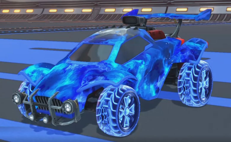 Rocket league Octane Cobalt design with Rival:Infinite,Interstellar