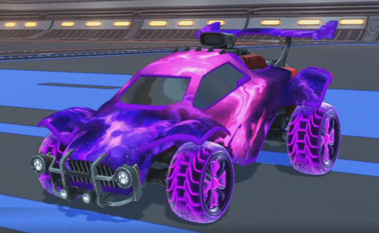 Rocket league Octane Purple design with Rival:Infinite,Interstellar