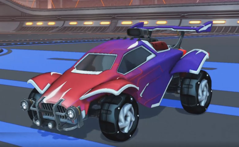 Rocket league Octane Titanium White design with Twirlwind,Mainframe