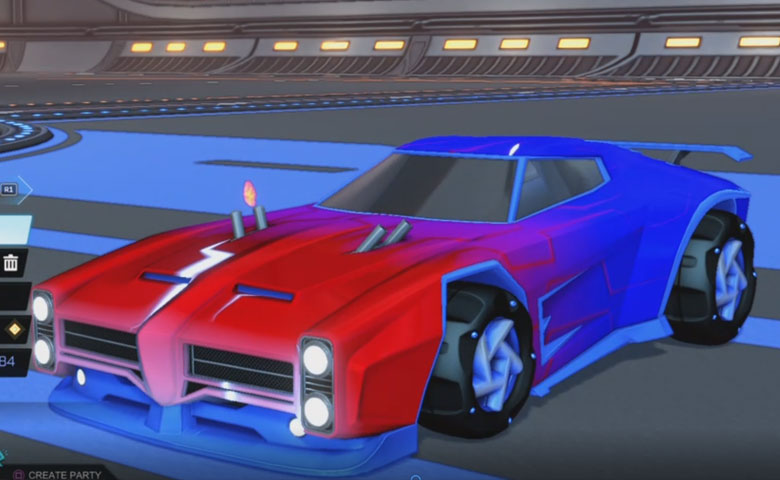 Rocket league Dominus Cobalt design with Twirlwind,Mainframe