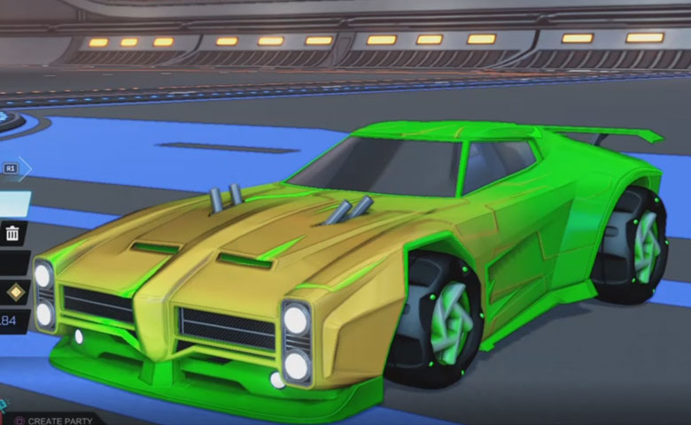 Rocket league Forset Green Dominus design with Forset Green Twirlwind,Forset Green Mainframe