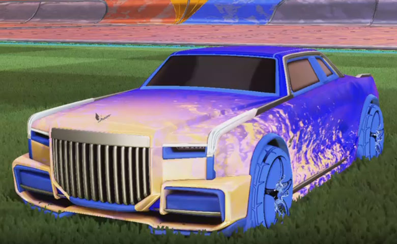 Rocket league Maestro Cobalt design with A-Lister:Inverted,Dissolver