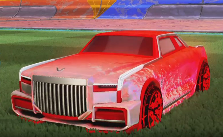 Rocket league Maestro Crimson design with A-Lister:Inverted,Dissolver