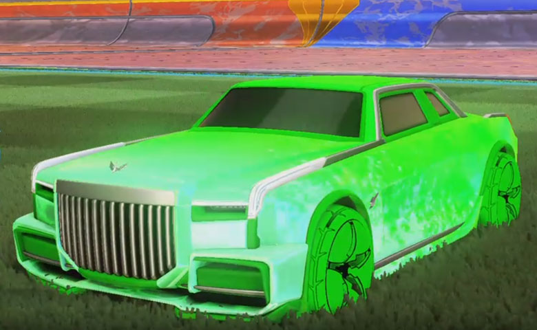 Rocket league Maestro Forest Green design with A-Lister:Inverted,Dissolver