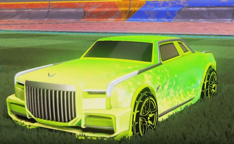 Rocket league Maestro Lime design with A-Lister:Inverted,Dissolver