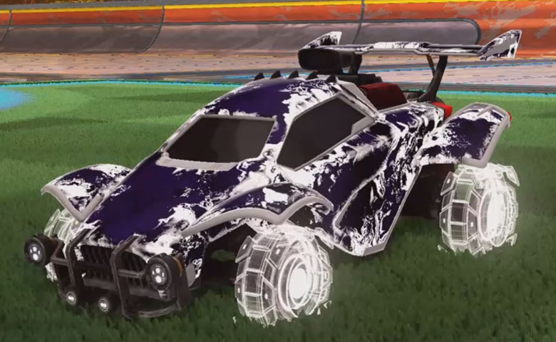 Rocket league Octane Titanium White design with Phoenix Fire,Fire God