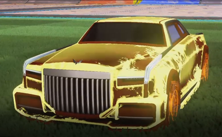 Rocket league Maestro Burnt Sienna design with Phoenix Fire,Fire God