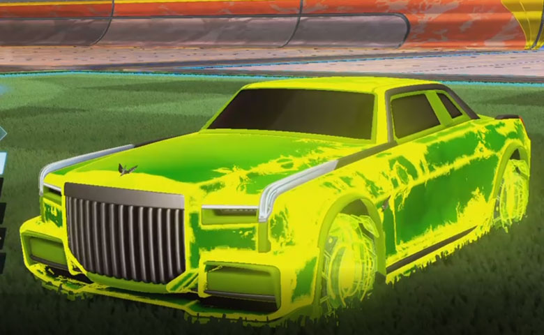 Rocket league Maestro Lime design with Phoenix Fire,Fire God