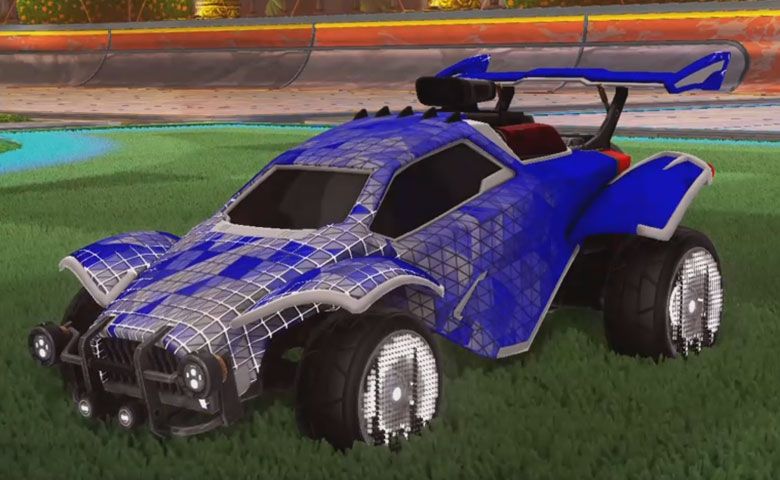 Rocket league Octane Titanium White design with Equalizer,Trigon