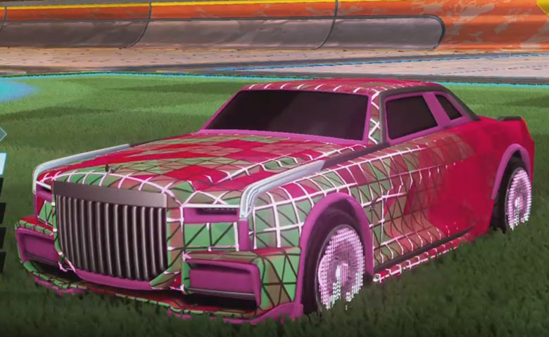 Rocket league Maestro Pink design with Equalizer,Trigon