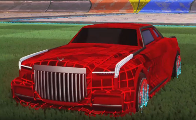 Rocket league Maestro Crimson design with Equalizer,Trigon