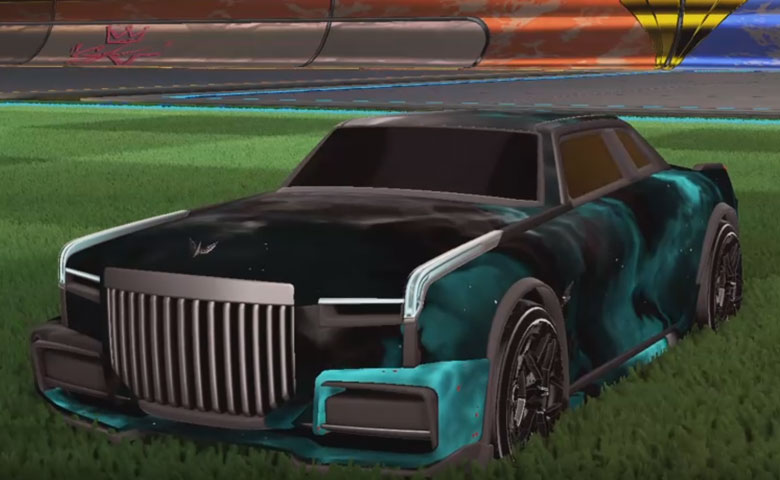 Rocket league Maestro Grey design with Halcyon:Revolved,Interstelllar