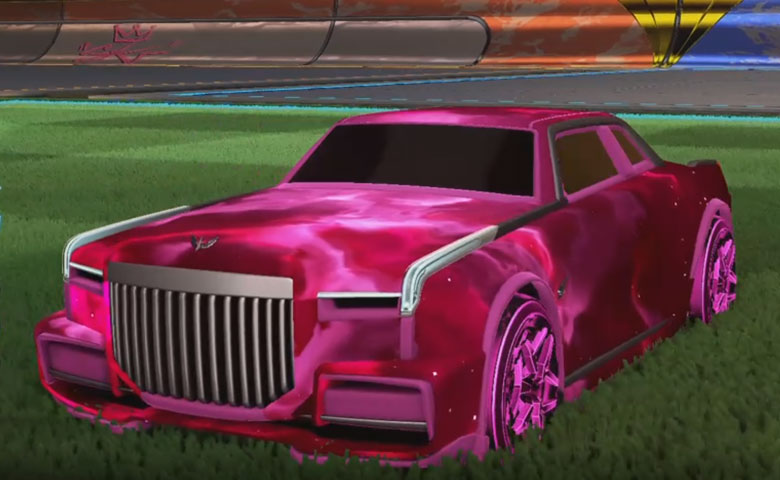 Rocket league Maestro Pink design with Halcyon:Revolved,Interstelllar