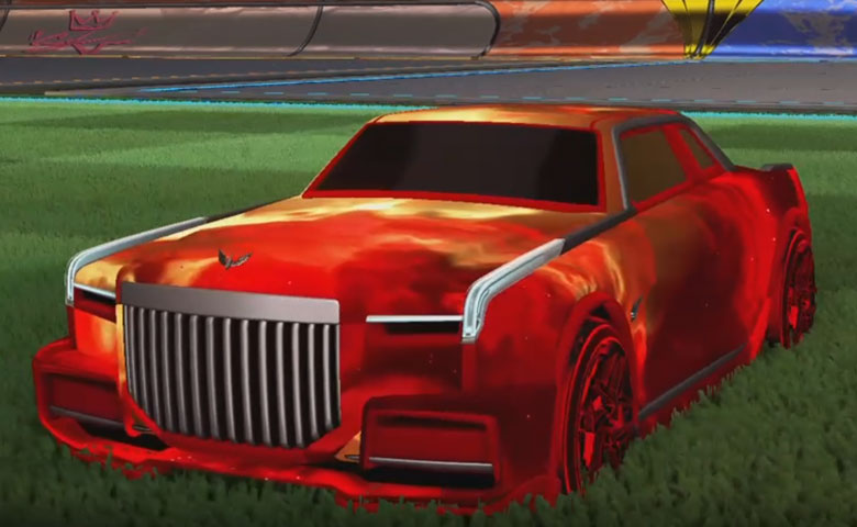 Rocket league Maestro Crimson design with Halcyon:Revolved,Interstelllar