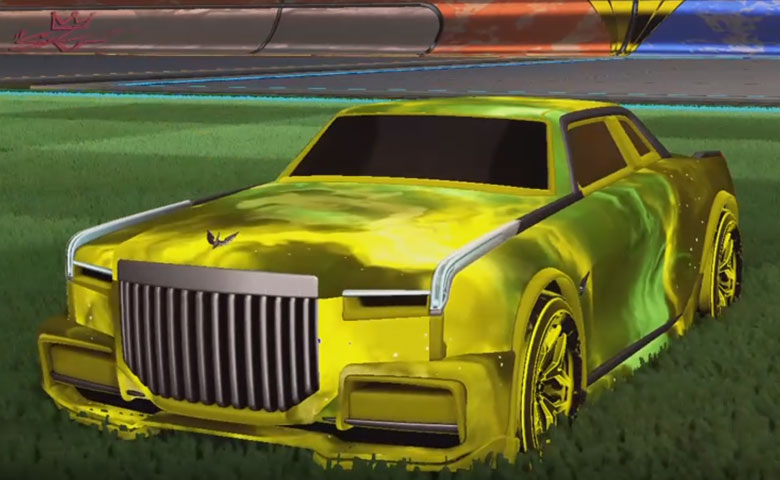 Rocket league Maestro Saffron design with Halcyon:Revolved,Interstelllar