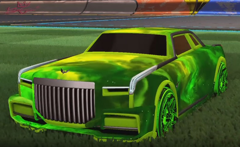 Rocket league Maestro Lime design with Halcyon:Revolved,Interstelllar