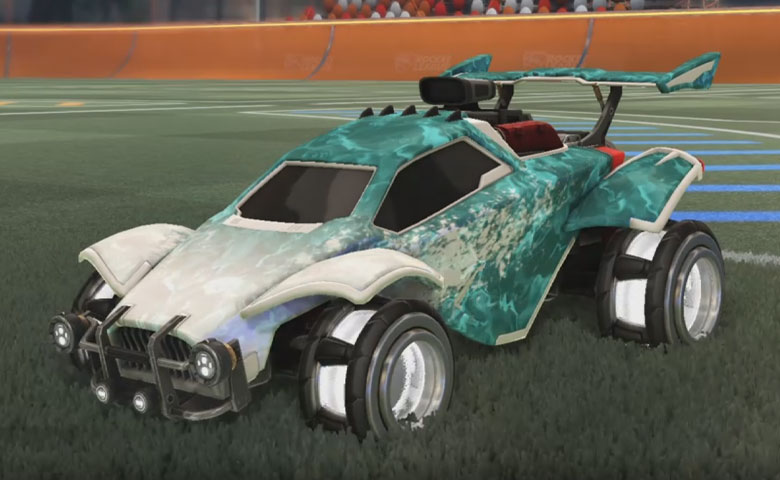 Rocket league Octane Titanium White design with Founder,Dissolver