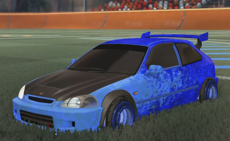 Rocket league Honda Civic Type R-LE Cobalt design with Founder,Dissolver