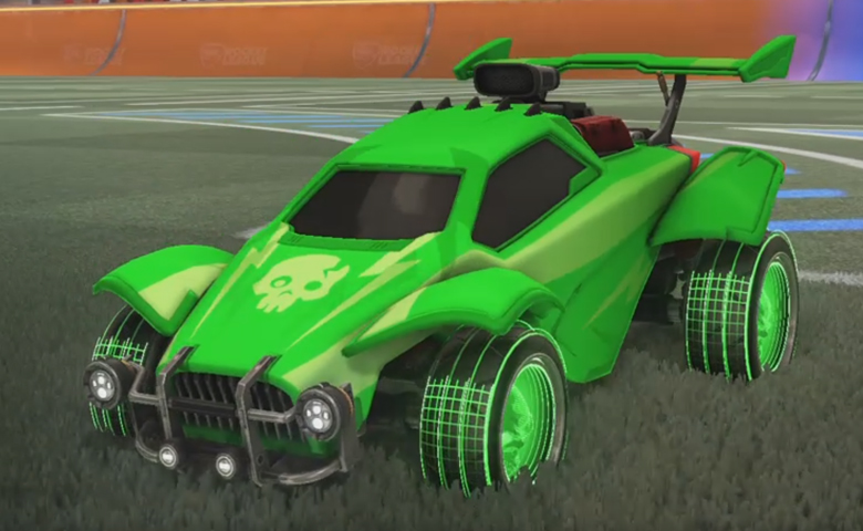 Rocket league Octane Forest Green design with Troublemaker IV,Kilowatt