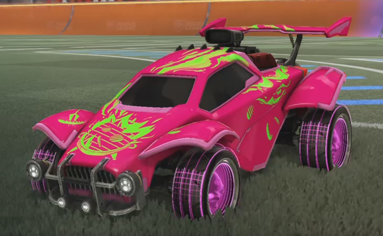 Rocket league Octane Pink design with Troublemaker IV,Killer Griller