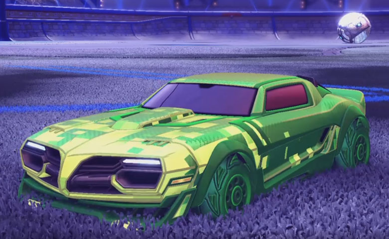 Rocket league Emperor Forest Green design with Piercer,Parallax