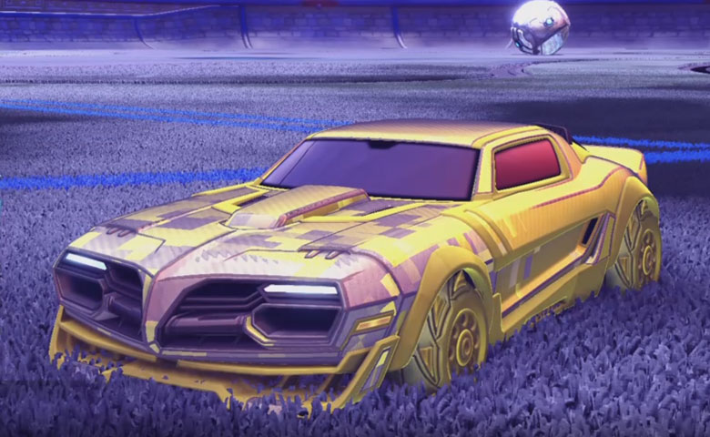 Rocket league Emperor Saffron design with Piercer,Parallax