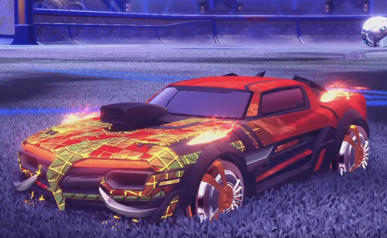 Rocket league Emperor II:Scorched design with Veski:Inverted,Trigon