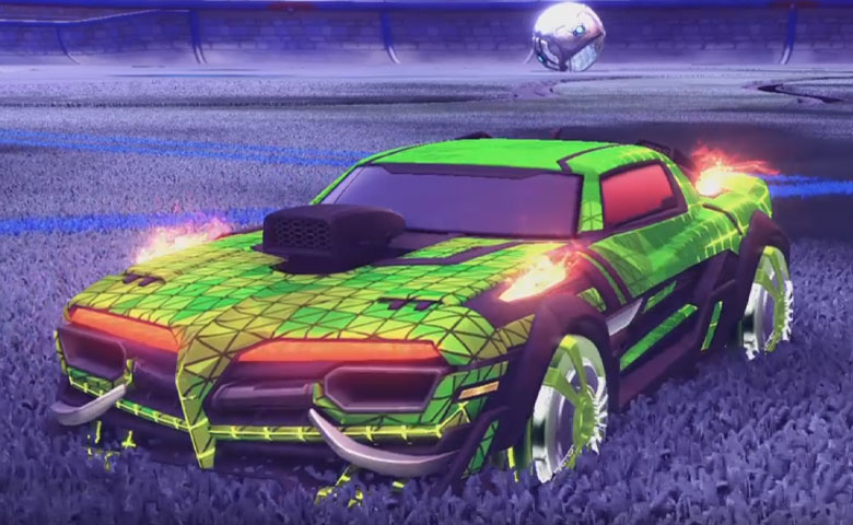 Rocket league Emperor II:Scorched design with Veski:Inverted,Trigon