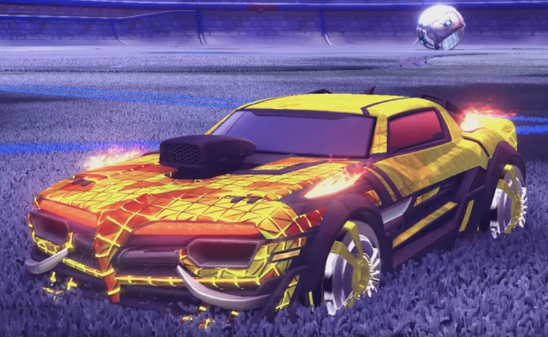 Rocket league Emperor II:Scorched design with Veski:Inverted,Trigon