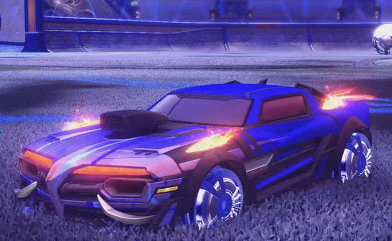 Rocket league Emperor II:Scorched design with Veski:Inverted,Wet Paint