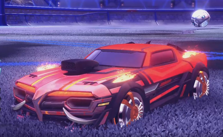 Rocket league Emperor II:Scorched design with Veski:Inverted,Wet Paint