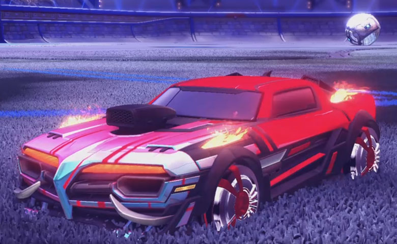 Rocket league Emperor II:Scorched design with Veski:Inverted,Wet Paint