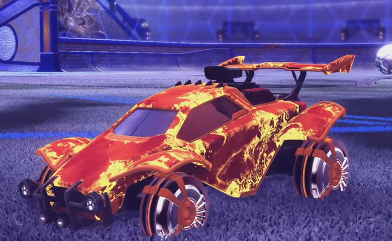 Rocket league Octane Orange design with Veski:Inverted,Fire God