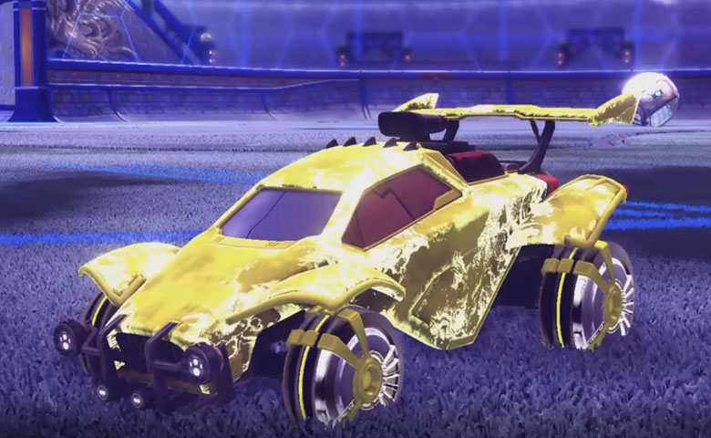 Rocket league Octane Saffron design with Veski:Inverted,Fire God