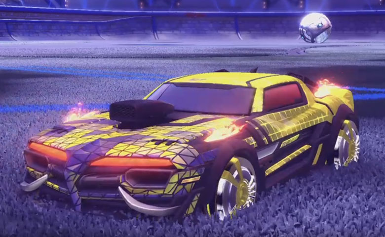 Rocket league Emperor II:Scorched design with Veski:Inverted,Trigon