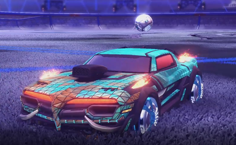 Rocket league Emperor II:Scorched design with Veski:Inverted,Trigon